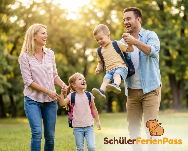 Familie entspannt